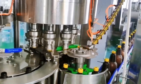 2500-3000 Bottles/Hour PET Craft Beer Five-in-One Filling Machine